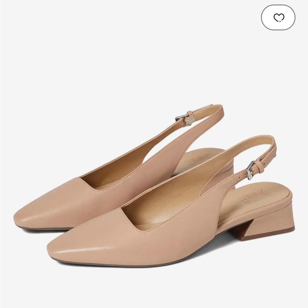 Naturalizer cream sling back shoe